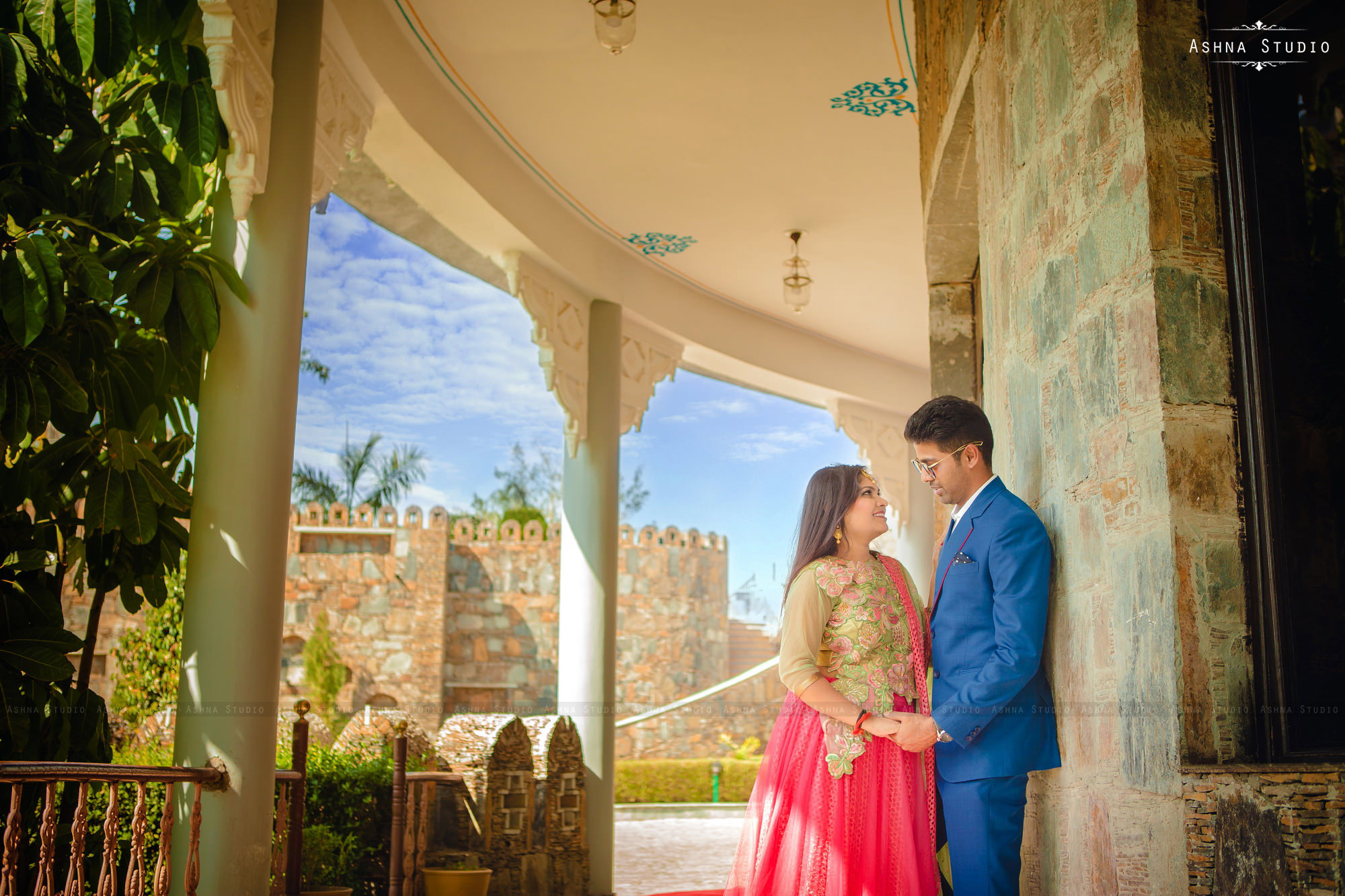 Himani & Nilesh Pre Wedding Photoshoot at The Amargarh Resort Udaipur